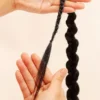 Tóc giả thắt bím dài 60cm cho nữ, phụ kiện tóc tết thắt bính chơi tết